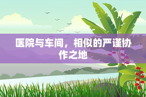 医院与车间，相似的严谨协作之地
