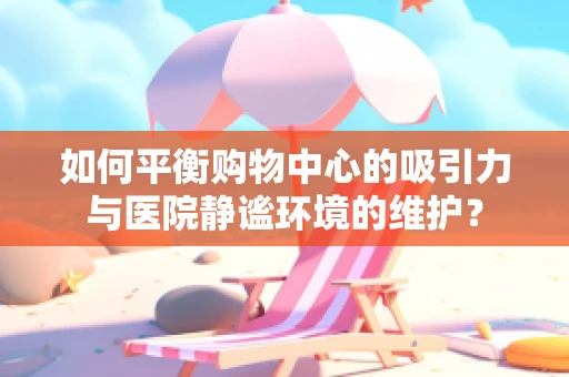 如何平衡购物中心的吸引力与医院静谧环境的维护？