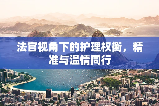 法官视角下的护理权衡，精准与温情同行