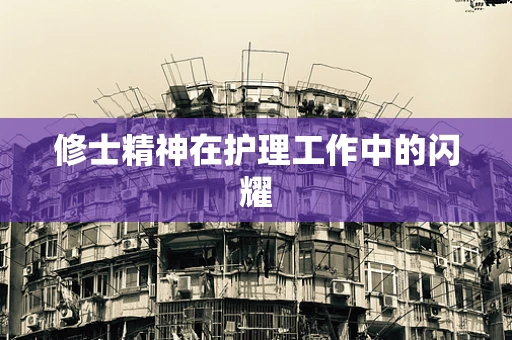 修士精神在护理工作中的闪耀