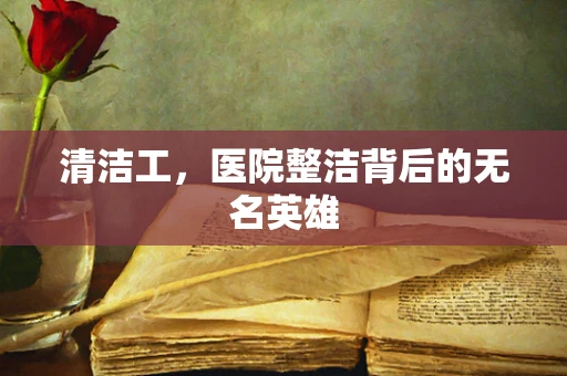 清洁工，医院整洁背后的无名英雄