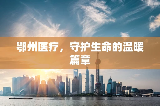 鄂州医疗，守护生命的温暖篇章