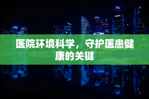 医院环境科学，守护医患健康的关键