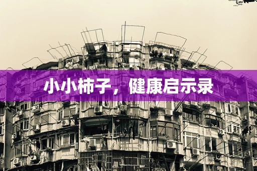 小小柿子，健康启示录
